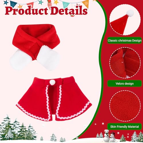 ZUSUZU Weihnachtskostüm Katzen Hunde,Weihnachten Haustier Kleidung,Weihnachten Kleidung Hundekleidung mit Schal, Rot Elch Geweih Katzenbekleidung Weihnachts Outfit Geschenk für Klein Hund Katze