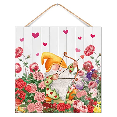 Panneau amusant en bois peint pour animer votre décoration de Saint-Valentin