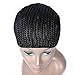Puromi Crochet Braided Wig Cap Clip in Cornrow Wig Cap Adjustable Weaving Cap With Braids (Medium Size)