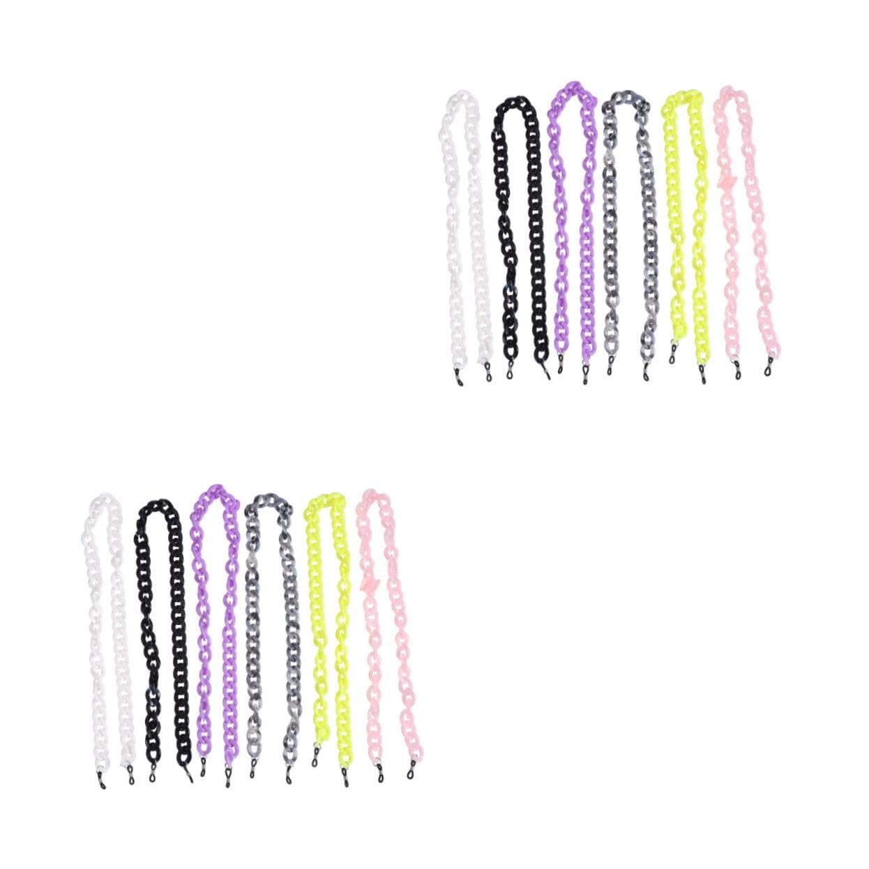 Healvian Cadena De Máscara De Gafas Collar Para Collarín Para Collar Para Cordón De La Cordón De Máscara Anti-perdida El Plastico