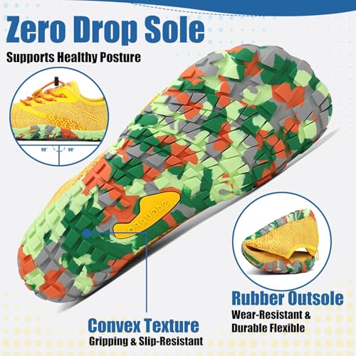 Image of SAGUARO Womens Mens Barefoot Shoes Minimalist Trail Runner Wide Toe Box Zero Drop Outdoor Cross Training Shoe