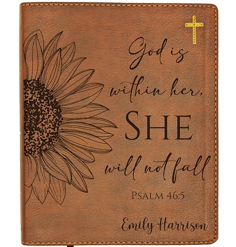 Personalized NIV Journaling Bible | New International Version | Custom Engraved Name | Easy-to-read Study Bible | Christian Gift for Men Women and Kids