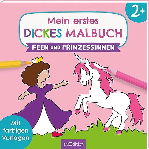 Qualità/durata Mein erstes dickes Malbuch Feen und Prinzessinnen: Mit farbigen Vorlagen