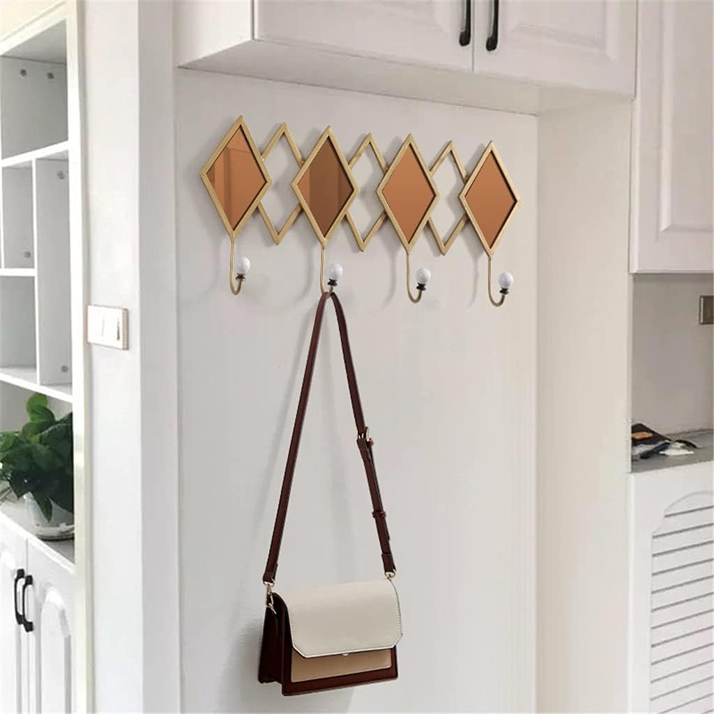 JSEIAJB Nordic Wrought Iron Hook Decorative Coat Hook Wall Coat Rack Door Key Hanging Rack