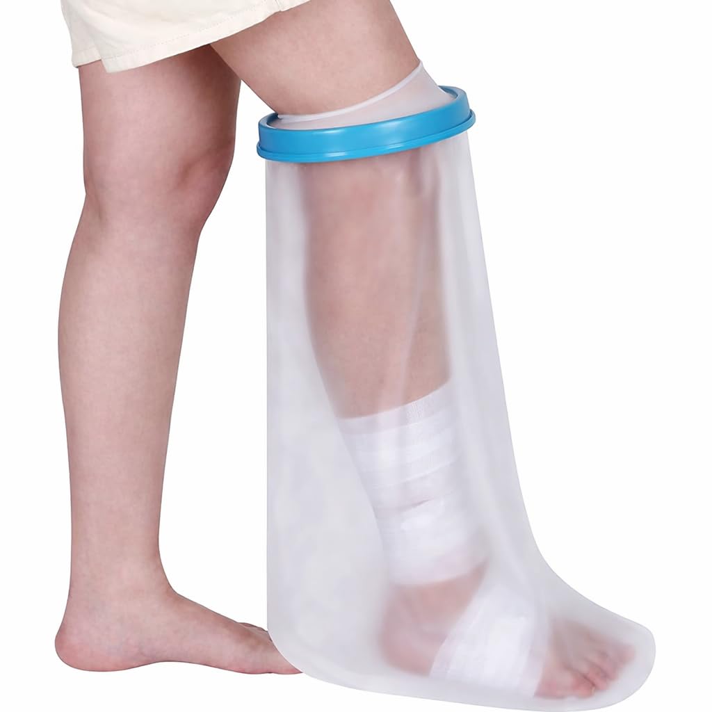 DIALDRCARE Neoprene_Blend Waterproof Leg Cast Cover For Shower&Bath,Reusable Sealed Watertight Cast Protector (Leg Cast Protector),Fracture,One Size