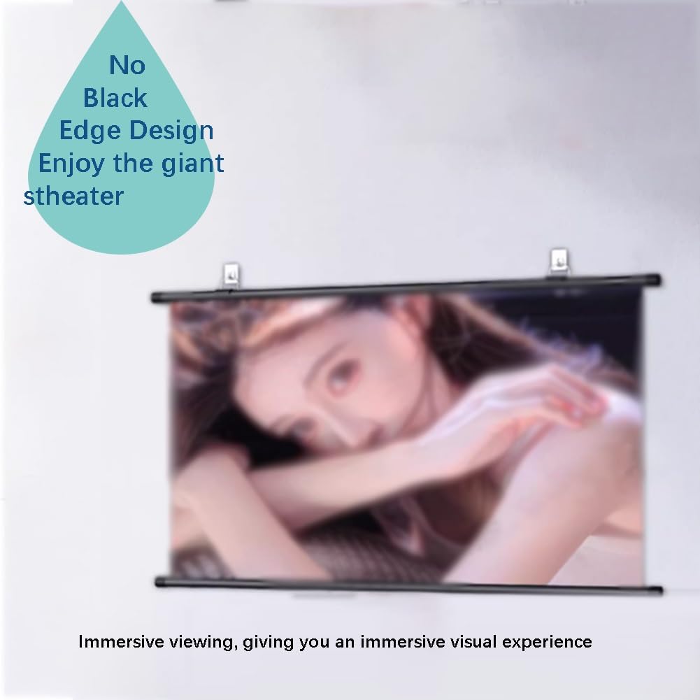 Pantalla de proyección montada en la pared para cine en casa y noches de cine al aire libre