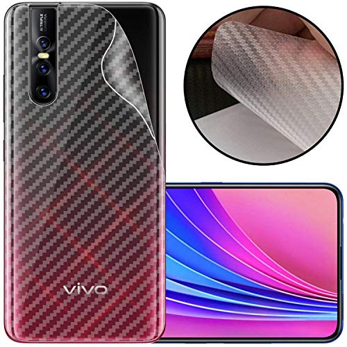Image of Compatible with Vivo V15 Pro Back Screen Protective Film Carbon Fiber Skin Transparent Screen Guard Sticker