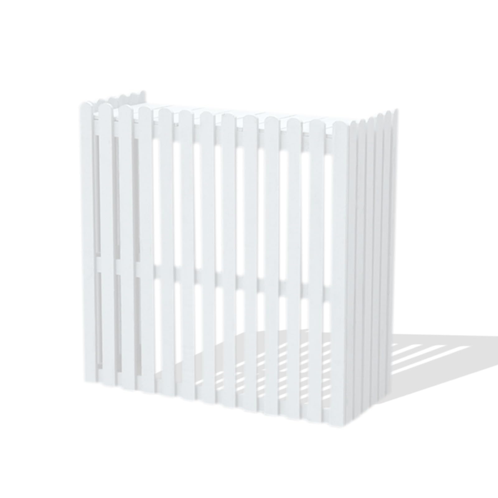 AYCDL Outdoor Air Conditioner Cover Privacy Fence Panel, Waterproof AC Unit Screen for Enhanced Aesthetics and Protection,White-105x45x95cm