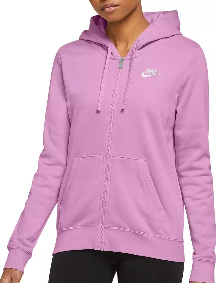 Nike Women's Sportswear Club Fleece Full-Zip Hoodie, Beyond Pink