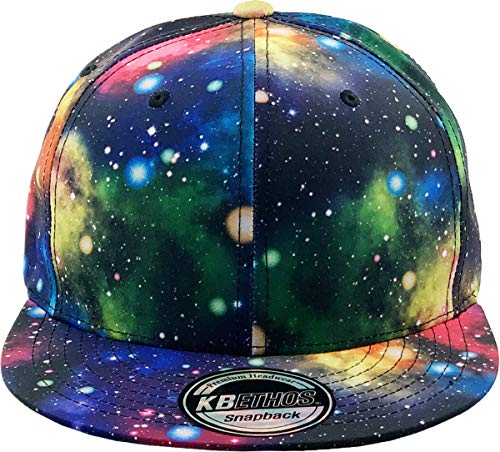 Galaxy Leaf Hologram Floral Aztec Bandana Print Brim Snapback Hat Baseball Cap #TOP1
