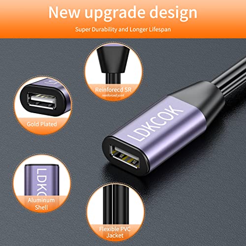 Image of USB 2.0 Type A Male to A Female Active Repeater Extension Cable 75ft, High Speed 480 Mbps