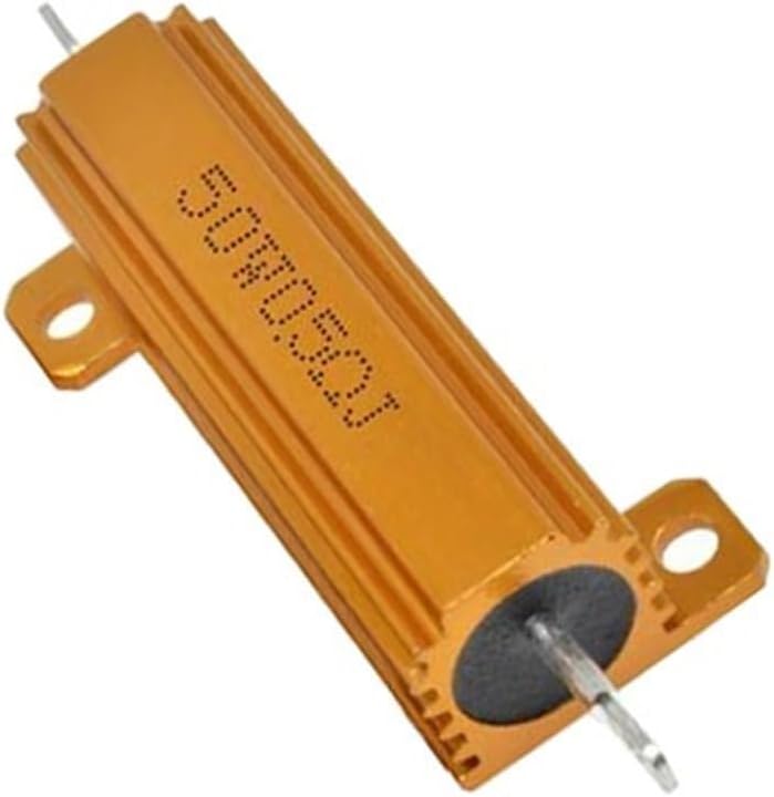 RX24 50W Aluminum Power Metal Shell Resistor 62 75 80 91 100 120 150 180 200 220 250 300 330 400 470 500 510 600 800 910 R Ohm(RX24 50W 2.5K 1pcs)