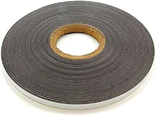 Magnet Expert® 12.7mm wide x 1.3mm thick Gloss White Ferrous Strip with Self Adhesive ( 5m Length )