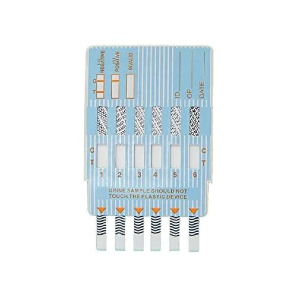 Gima 24550 Multitest 6 Droghe, panel sobre orina, 25 unidades