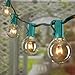 25Ft G40 Globe String Light Set, UL Listed for Indoor/Outdoor Commercial Decor (Green Wire)