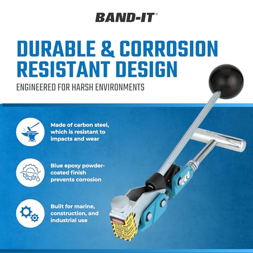 BAND-IT T30069 Center Punch Tool, Includes Adapter For 3/8" Wide Center Punch Clamps, Hand Tool To Be Used With 5/8" Wide Center Punch Style Clamps - Image 3