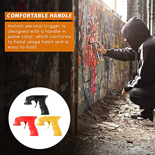image for Honeydak 3 Pieces Can Spray Handle Instant Aerosol Trigger Handle Spra