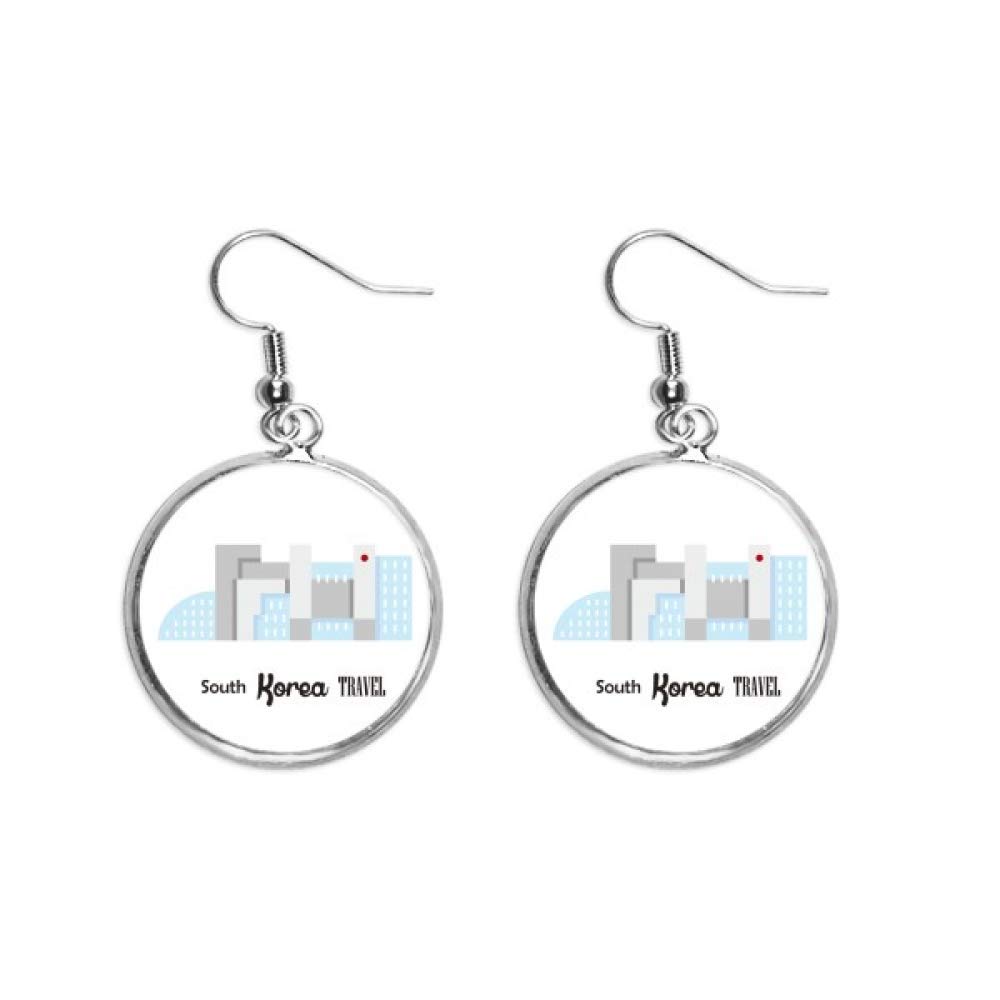 Pendiente de cerámica y plata con diseño de señales coreanas 5