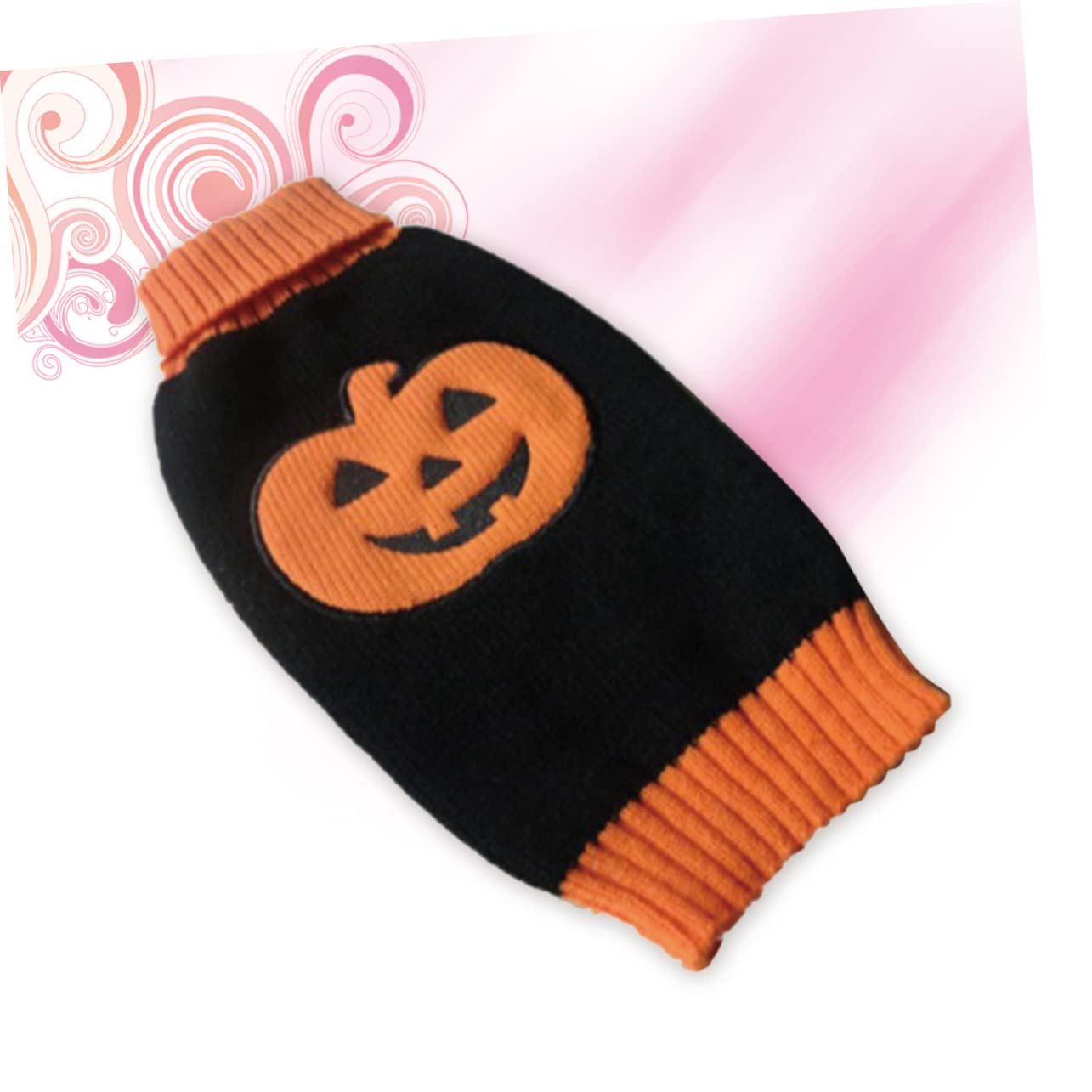 BESPORTBLE 3 Teiliger Welpenpullover Mit Kürbismuster Gestrickter Rollkragen Hundepullover Winziger Kleiner Hundehaustierpullover