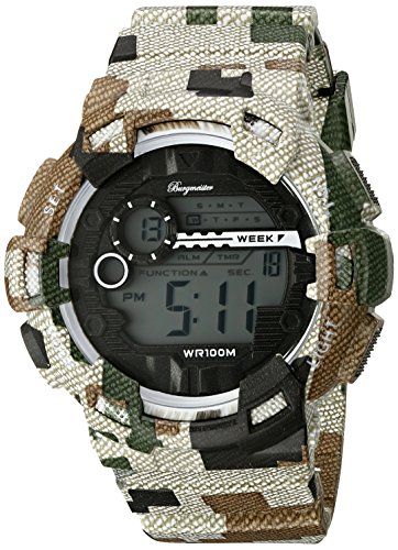 Preisvergleich Produktbild Burgmeister Herren Digital Alarm-Chronograph Halifax, BM803-027