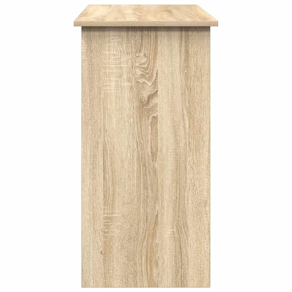 Biurko dąb Sonoma 80 x 40 x 75 cm, stół roboczy z materiału drewnopochodnego o gładkiej powierzchni, łatwe w utrzymaniu i wszechstronne zastosowanie, do gabinetu, sypialni, salonu