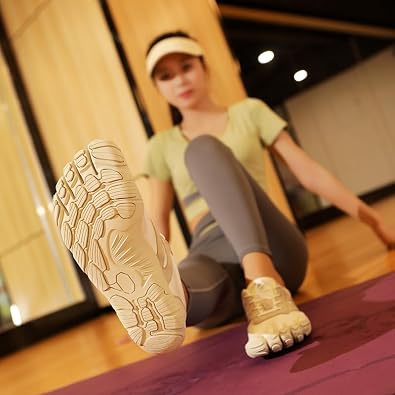 Five Toe Shoes for Women Men, Barefoot Five Finger Toe Shoes, Individual Toe Minimalist Sneakers, Breathable Finger Shoes for Yoga Fitness Running Gym Beach Water Walking