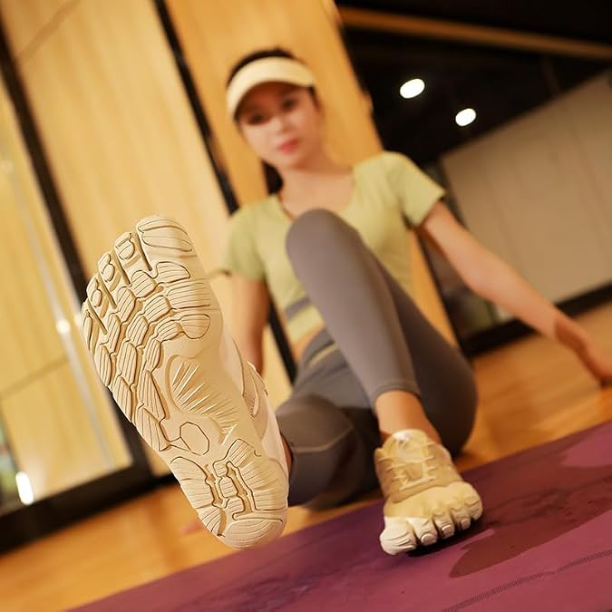 Five Toe Shoes for Women Men, Barefoot Five Finger Toe Shoes, Individual Toe Minimalist Sneakers, Breathable Finger Shoes for Yoga Fitness Running Gym Beach Water Walking