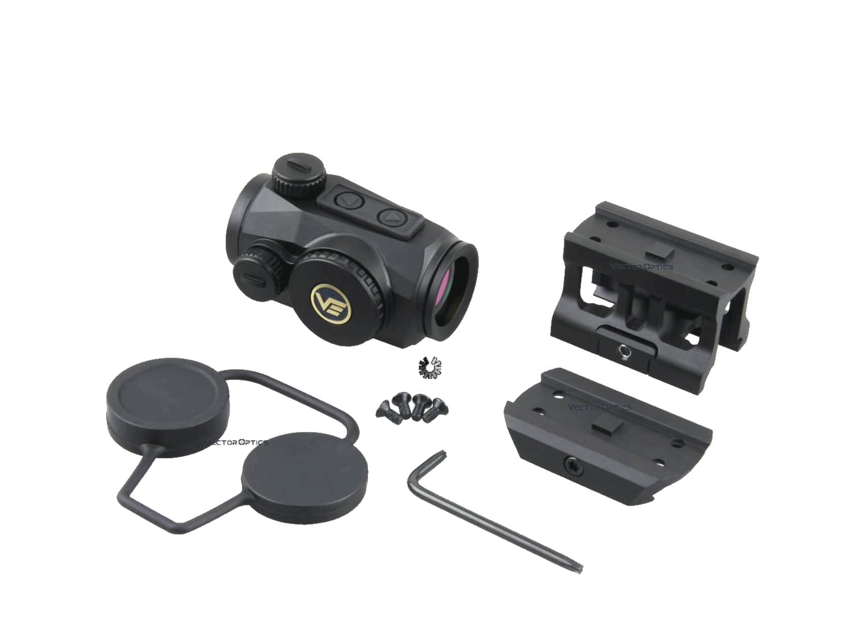 Vector Optics SCRD-45 Scrapper Visière 1 x 22 Rotpunkt pour le sport, l'airsoft et la chasse, fusil à air, visière cible, visière réfléchissante, point rouge pour viser