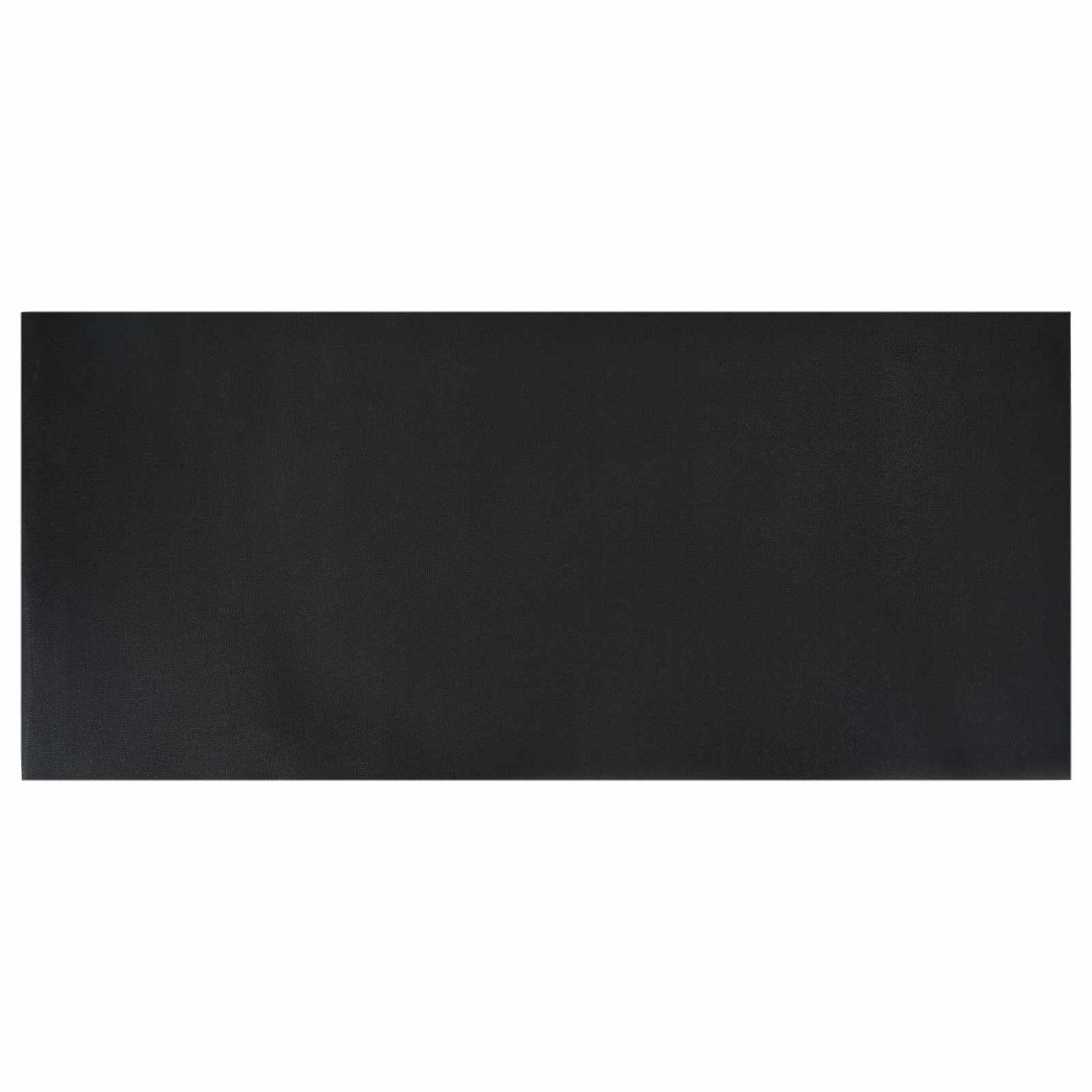 Sport-Schutzmatte aus hochdichtem PVC Schwarz x x 0, Fitnessmatte als Bodenschutzmatte und Gerätematte für Heimtrainer, Laufband, Crosstrainer, Ergometer, rutschhemmend