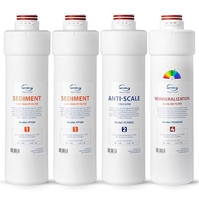iSpring F4RO5004FAK 1-Year Replacement Filter Pack for RO5004F-AK Tankless Reverse Osmosis System