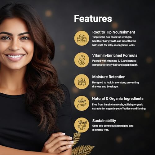 Image of Vitaroot Winter Nourishing Hair Oil with Soya, Almond, Argan Oil, Collagen & Biotin - Controls Hair Fall, Boosts Growth & Non-Greasy - Dry Scalp & Frizz Care - 200ml