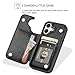 JOYAKI Compatible with iPhone 17 Wallet Case with Card Holder, PU Leather Kickstand Card Slots Case with Screen Protecor, Double Magnetic Clasp and Durable Shockproof Cover 6.3