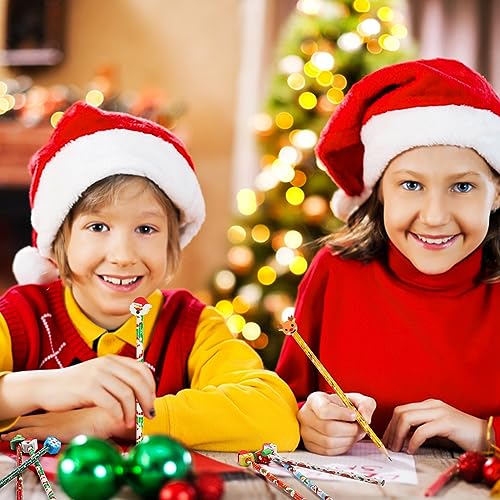 CCINEE 80 Pcs Christmas Pencils con borradores festivos miniatura 5