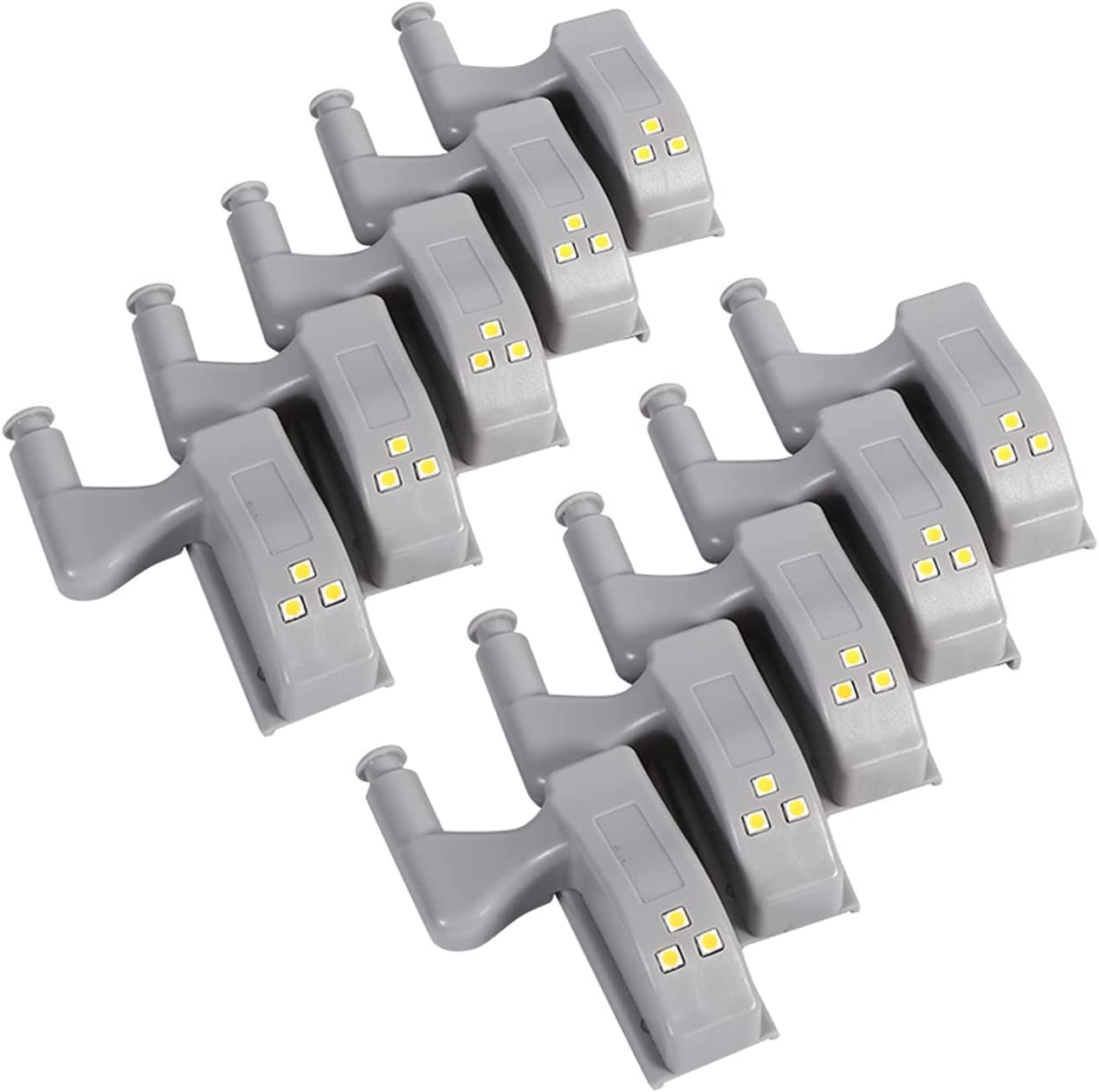 DEVICE OF URBAN INFOTECH Universal Under Cabinet LED Hinge Light for Cupboard and Wardrobe With Batteries (Pack of 10)-image-31