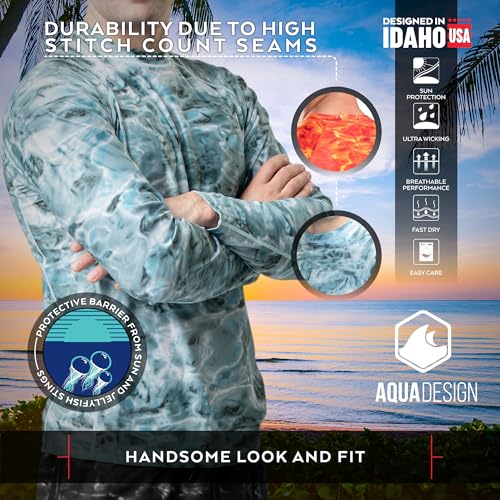 Mens Rash Guard Long Sleeve Water Shirt, Swimming Shirts for Men4