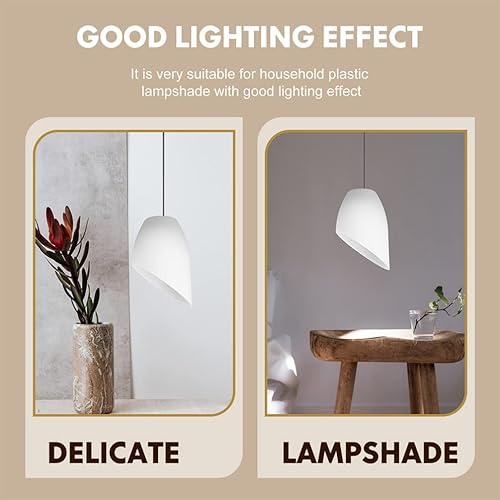 Miniatura 7 de DOITOOL 5 unids única pantalla de lámpara de herradura duradera cubierta de lámpara de mesa para dormitorio, sala de estar, estudio, oficina, fácil