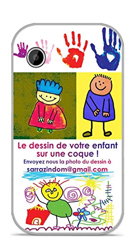 Onozo Coque TPU Gel Souple Wiko Ozzy avec Le Dessin de Votre Enfant