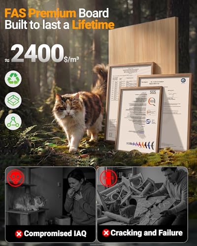 Torre para Gato Eco-Wood con Rascadores y Condo Interior miniatura 3