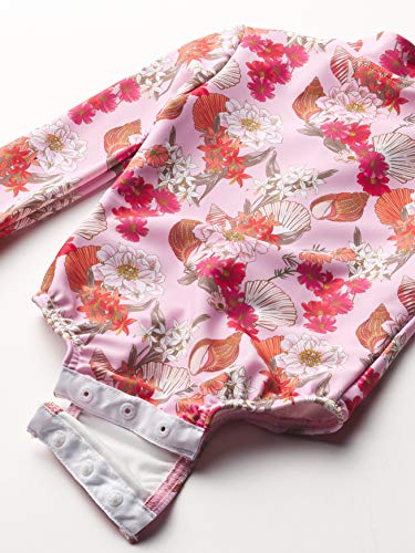 Image of Seafolly Baby Girls' Long Sleeve One Piece Swimsuit with Zip Front