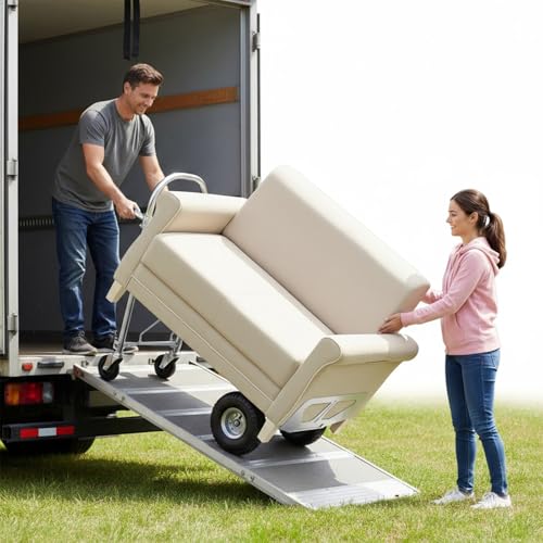 Carretilla de mano plegable de aluminio 2 en 1 para escaleras miniatura 4