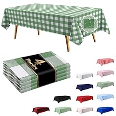 Sage Green and White Checkered