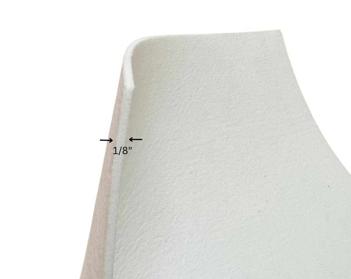 Guarnizione isolante in carta in fibra di ceramica ad alta temperatura per forni, stufe e fornaci, fodera resistente al calore fino a 2300 °C (0,3 x 27,9 x 30,5 cm, 10 pezzi)