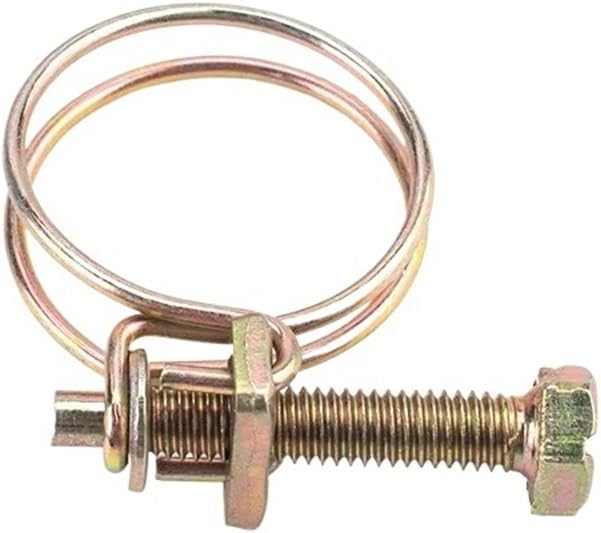 52Pcs/1Lot M12/16/19/25/29/32 Adjustable Pipe Clamp Double Wire Hose Clip Plumbing Fastener Hardware Kit