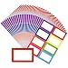 Pacific Mailer Colorful Plain Name Tag Sticker Labels [200 Labels, 3 1/2" x 2 1/4"]