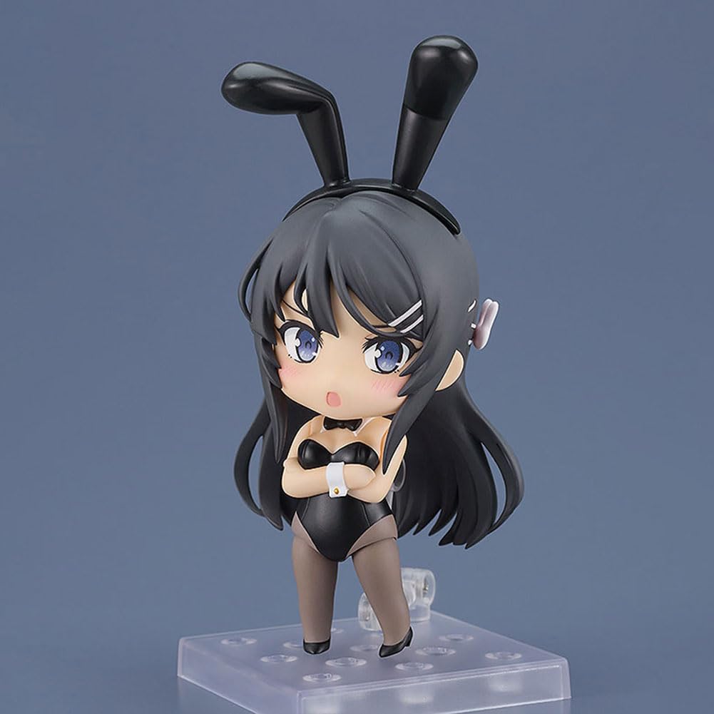 Mai-chan figurka 10 cm Mai anime króliczek dziewczyna figurka ruchoma zmieniająca twarz figurki PCW model do kolekcjonowania ozdoba prezent
