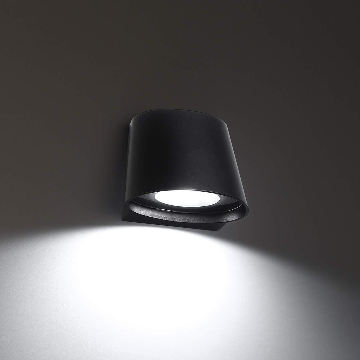 WAC Lighting dweLED, Mod 7in LED Indoor and Outdoor Wall Light 3000K in Black