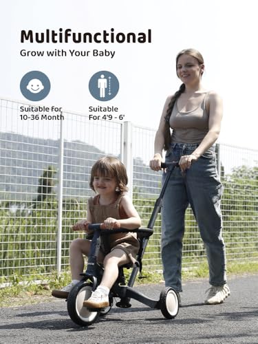 Image of newyoo TR008 5-in-1 Tricycle for Toddlers 1-3, Toddler Bike, Birthday Gift