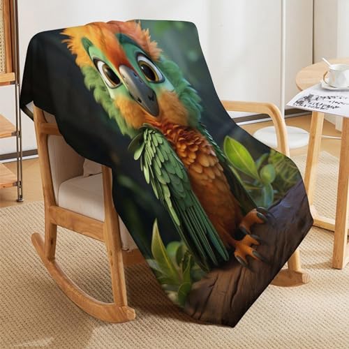 Manta para sofá cálida Vogelie manta de franela para salón manta ligera 130x180 5