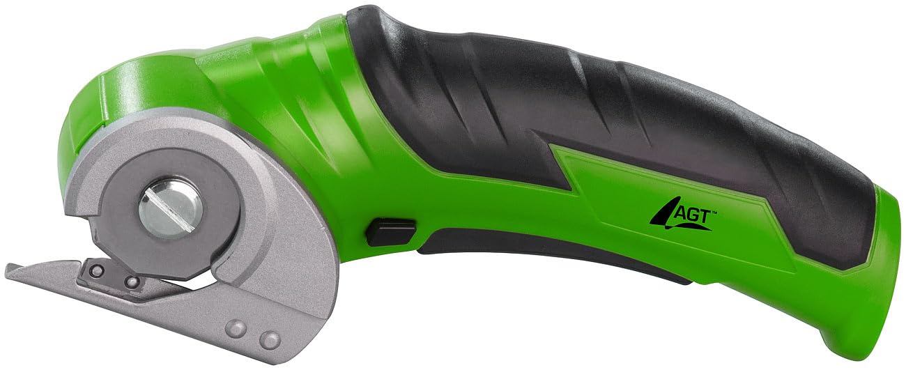 AGT Professional taglierina leggera in cartone: Set da 2 Taglierina elettrica per cartone, adatto anche per moquette, feltro e pelle, fino a 40 minuti di tempo di funzionamento (sicura, rotante)