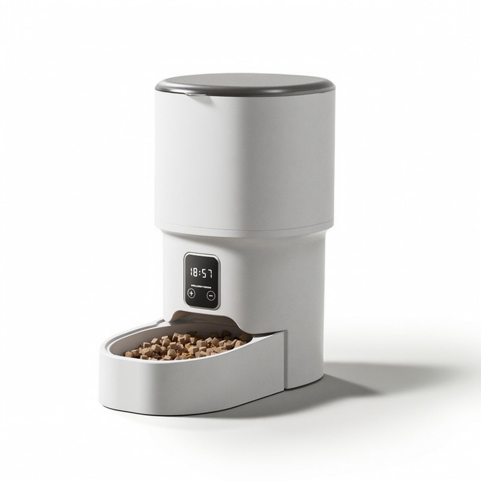 Dispenser Automatico Cibo Gatti Cani, 4L, Versione Base Con Impostazione Manuale E Erogazione Programmata Senza APP